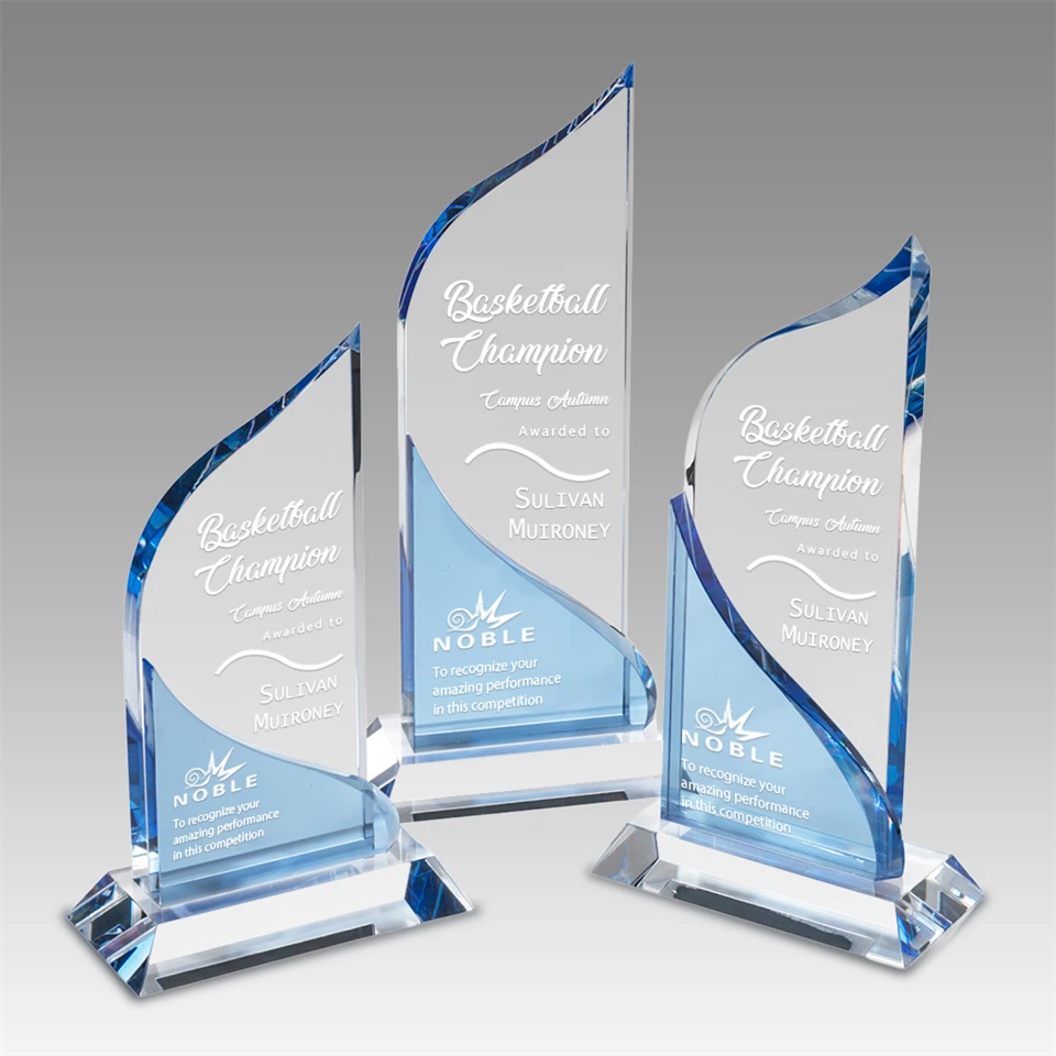 Optical Crystal Tower Plaque Awards
