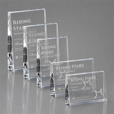 Ol 'Custom Solid Rectangle Crystal Award Plaques'
